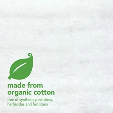 Green Sprouts Organic Cotton Muslin Bibs - 5 Pack