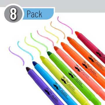Mr. Pen- Gel Highlighters, Fluorescent Bible Highlighter, Pack of 12, No Bleed Highlighter, Dry High...