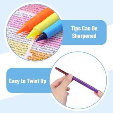 Mr. Pen- Gel Highlighters, Fluorescent Bible Highlighter, Pack of 12, No Bleed Highlighter, Dry Highlighter, Highlighters Assorted Color, Bible Journaling Supplies, Bible Markers for Tabs