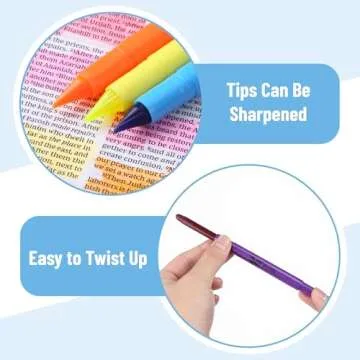 Mr. Pen- Gel Highlighters, Fluorescent Bible Highlighter, Pack of 12, No Bleed Highlighter, Dry Highlighter, Highlighters Assorted Color, Bible Journaling Supplies, Bible Markers for Tabs