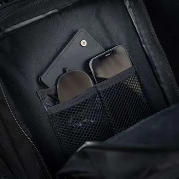 M-Tac Large Laser Cut Backpack 36L - Tactical Military Molle Lightweight Daypack - Army Rucksack Combat Bag (Black)