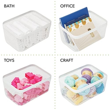 mDesign Steel Food Storage Organizer - 2 Pack