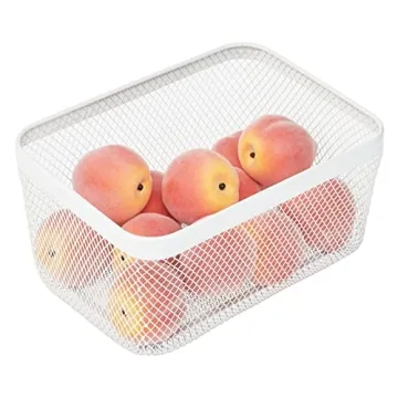mDesign Steel Food Storage Organizer - 2 Pack
