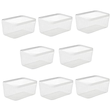 mDesign Steel Food Storage Organizer - 2 Pack