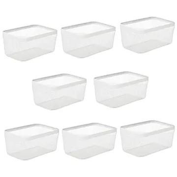 mDesign Steel Food Storage Organizer - 2 Pack