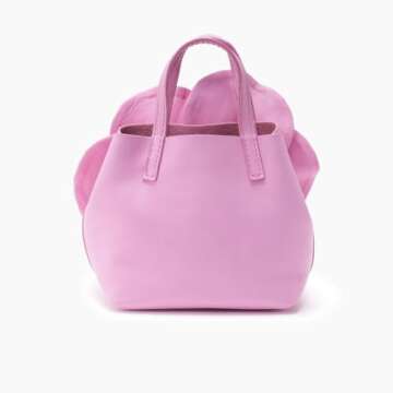 DEBIMY Women's Floral Clutch Purse PU Leather Flower Evening Bags Party Prom Handbag Wedding Crossbody Bucket Purse Pink