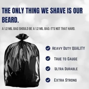 Plasticplace Extra Large Heavy Duty Trash Bags 95-96 Gallon