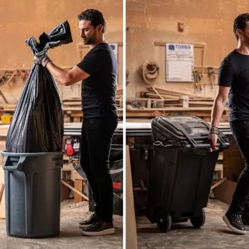 Plasticplace Extra Large Heavy Duty Trash Bags 95-96 Gallon