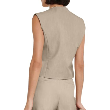 Cicy Bell Women’s V Neck Waistcoat Vest Blazers for Work