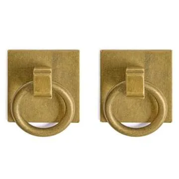 Stylish Hardware Philosophy Ring Plate Pulls - Set of 2