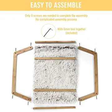 Comfortable Cat Hammock Bed with Double-Layer Cushion