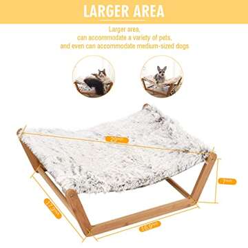 Comfortable Cat Hammock Bed with Double-Layer Cushion