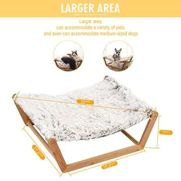 Comfortable Cat Hammock Bed with Double-Layer Cushion