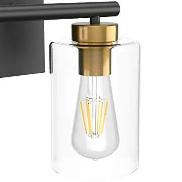 Stylish Aipsun Vintage Vanity Light with Glass Shades