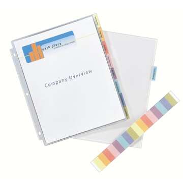 Avery Clear Tabbed Sheet Protectors for Organizing