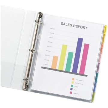 Avery Clear Tabbed Sheet Protectors for Organizing