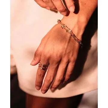 Barzel 18K Gold Plated Statement Ring for Women - Gold