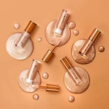 Juvia's Place Nubian Glow Liquid Luminizer Nubian Gleam - Radiant Highlighter Makeup Glowy Tint Daily Dewy Luminous Beauty Creamy Bronzing Skincare Radiating Brightening Natural Shine Face & Cheeks