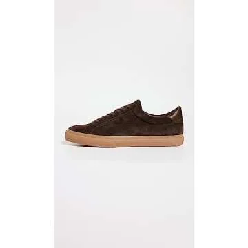 Vince Mens Fulton Lace Up Sneaker Cocoa Brown Suede 9.5 M