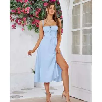 Elegant A-Line Wedding Guest Dress with Corset Design