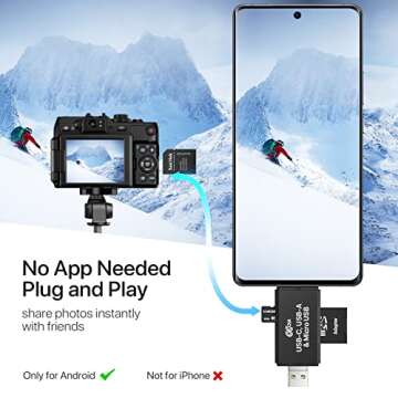 COCOCKA 3-in-1 Memory Card Reader for Seamless Transfers