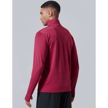 Lightweight 3-Pack Men’s Quarter-Zip Pullover Activewear