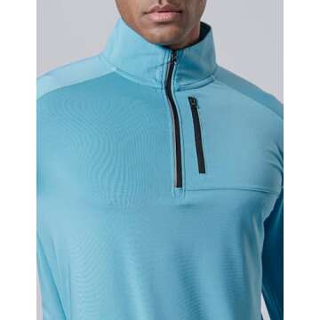 Lightweight 3-Pack Men’s Quarter-Zip Pullover Activewear