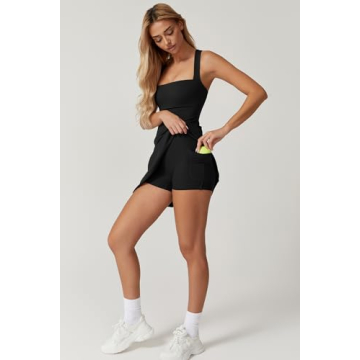 QINSEN Tennis Dress for Women Stylish Activewear Dress with Shorts