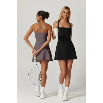 QINSEN Tennis Dress for Women Stylish Activewear Dress with Shorts