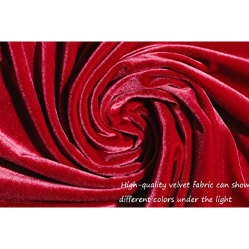 Semato 16 Pack Christmas Red Velvet Hair Scrunchies