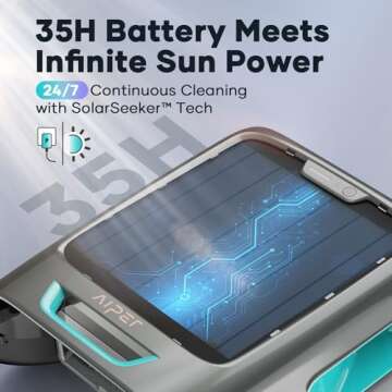 Effortless AIPER Surfer S2 Solar Pool Skimmer - Smart Cleaning for All Pools