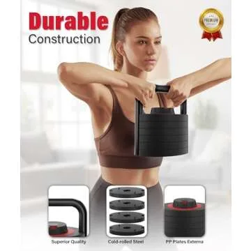 Adjustable Kettlebell Weights for Home Gym | 6 Levels