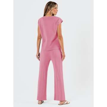 LILLUSORY Womens 2 Piece Matching Set for Summer Lounge