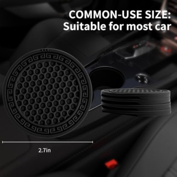 4Pcs Non-Slip Car Cup Coaster Set for Every Vehicle