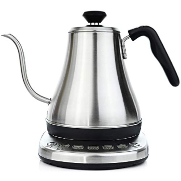 Gooseneck Electric Kettle with Temp Control - 1L Stainless Steel