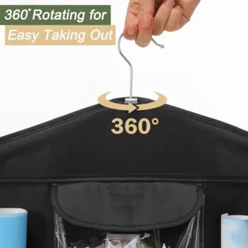 EXLIFBAG Wrapping Paper Storage Double-Sided Organizer