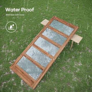 FREDBECK 34 x 84 inch Glass Barn Door with 6FT Barn Door Hardware Kit Included,5-Panel Frosted Glass, Water-Proof Surface,Pre-Drilled Holes,Need Assembly,Fit 31in-32in Opening