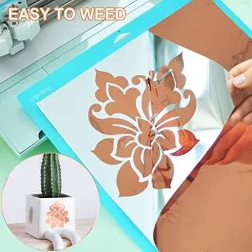 Prime Vinyl Rose Gold Permanent Vinyl - Cricut 12" x 10 FT