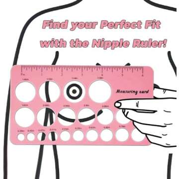 Nipple Ruler 3pcs Set, Nipple Rulers for Flange Sizing Measurement Tool, Silicone & Soft Flange Size Measure for Nipples, Breast Flange Measuring Tool Breast Pump Sizing Tool - New Mothers Musthaves