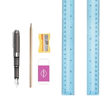 DAGONGREN 30 Pack Clear Rulers - Colorful & Durable