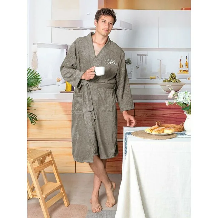 Couples Terry Cotton Kimono Robe Set - Soft & Stylish