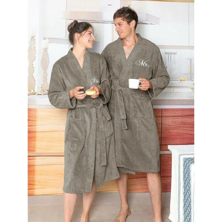 Couples Terry Cotton Kimono Robe Set - Soft & Stylish