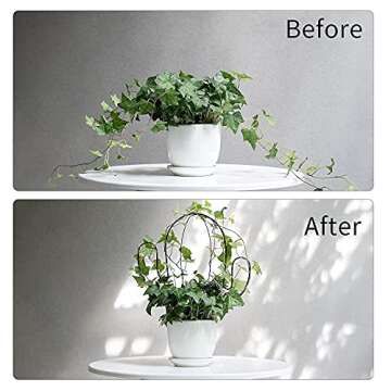 Hin Green Cute Cactus-Shaped Garden Metal Trellis