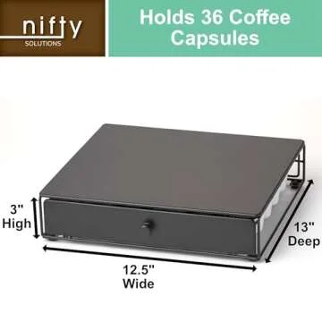 Nifty Coffee Pod Drawer for K-Cups - 36 Pod Holder