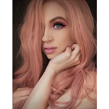 K'ryssma Fashion Orange Pink Lace Wig for Women