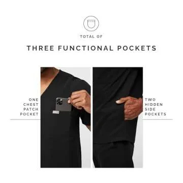 FIGS Chisec Three-Pocket Scrub Top for Men – Ultimate Comfort