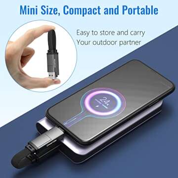 Multi Charging Cable Short 5 in 1 USB Charger for All Devices