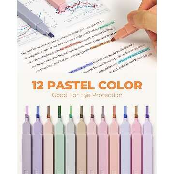 Nicpro 50 PCS Aesthetic School Supplies with Pen Case, 5 Quick Dry Retractable Black Ink Pens, 12 Pa...