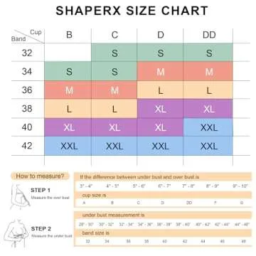 SHAPERX Wireless Scoop Bras for Women Small to Plus Size Seamless Everyday Bra with Removable Pads,SZ8022-Black-2XL