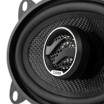 DS18 ZXI-464 4x6 2-Way Coaxial Car Audio Speakers withFiber Glass Cone 180 Watts 4-Ohm (2 Speakers)
